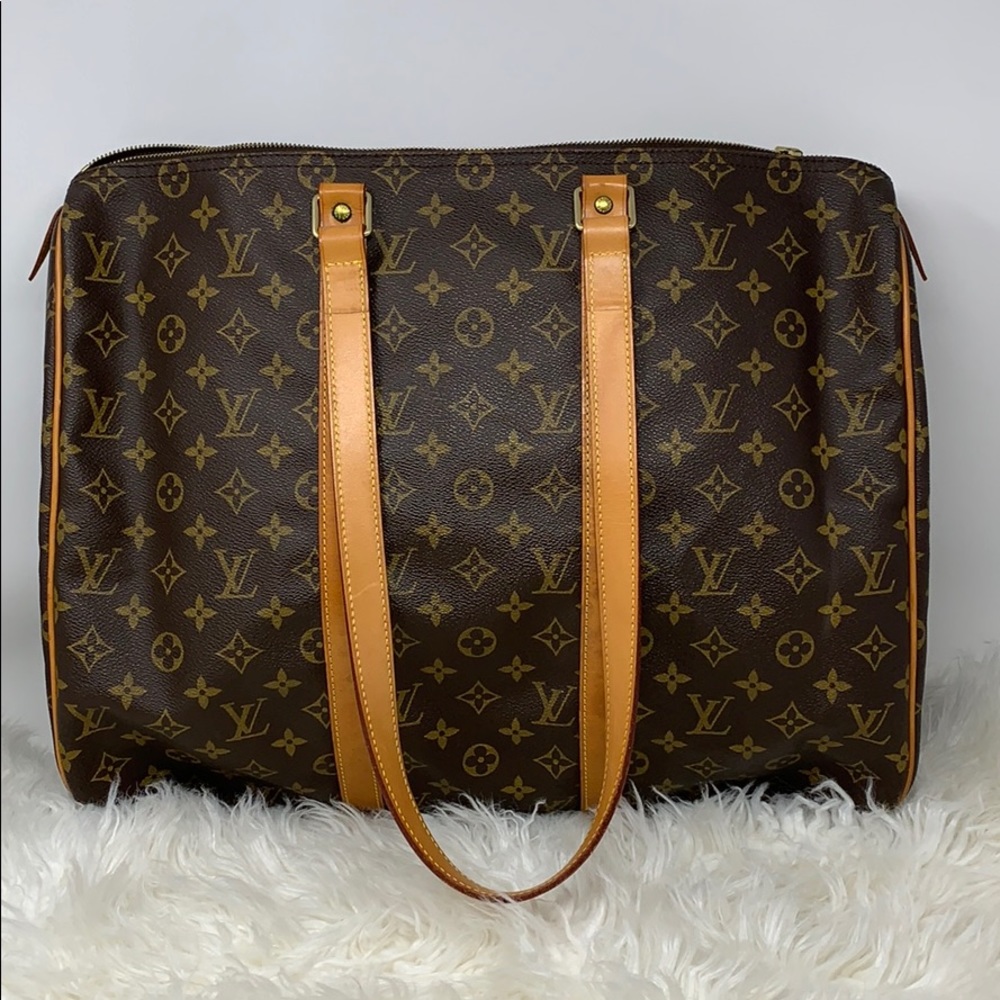 Authentic LOUIS VUITTON MONOGRAM SAC FLANE… - Picture 2 of 16